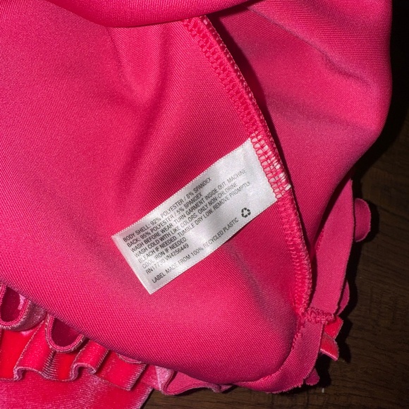 Genuine Kids OshKosh Pink Velvet Dress 2T Holiday Ruffle Party - Picture 6 of 7